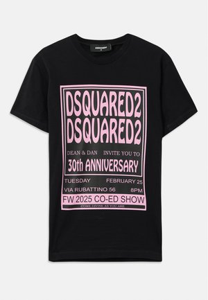REGULAR FIT TEE - Printtipaita - black