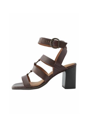 Next FOREVER COMFORT STRAPPY BLOCK - REGULAR FIT - Sandaler - wine red