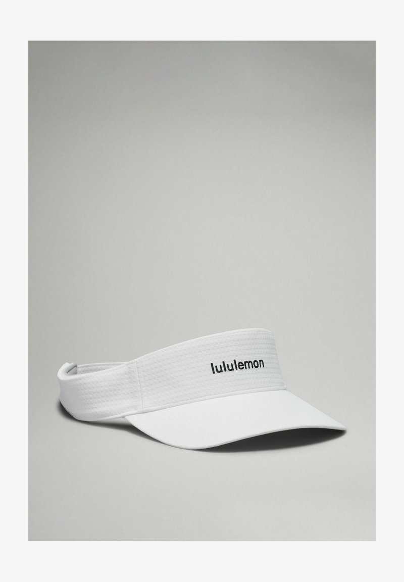 lululemon REMOVABLE SWEATBAND ALL-SPORT VISOR - Cap - white/black/white ...