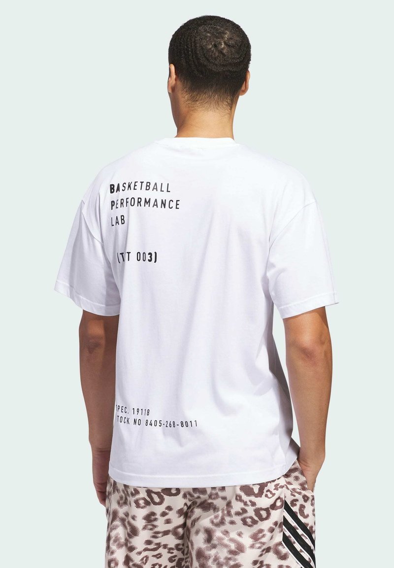 adidas Performance SELECT FOUNDATION - Sports T-shirts - white black