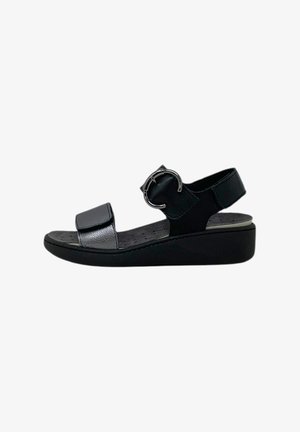 Enval Soft Sandali con zeppa - black