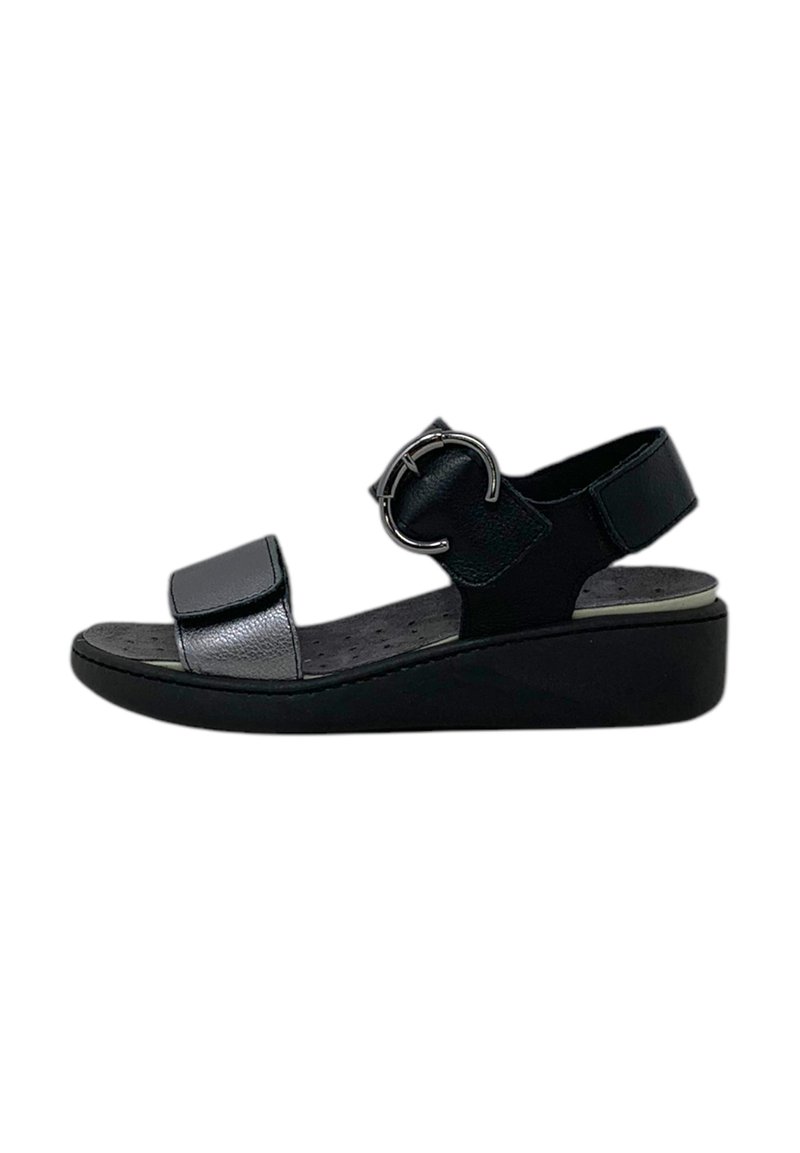 Enval Soft Sandali con zeppa - black