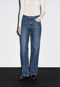 Massimo Dutti MID-RISE STRAIGHT-LEG - Jeans a sigaretta - blue