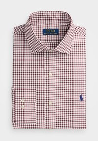 CUSTOM FIT GINGHAM POPLIN SHIRT - Srajca - wine/white