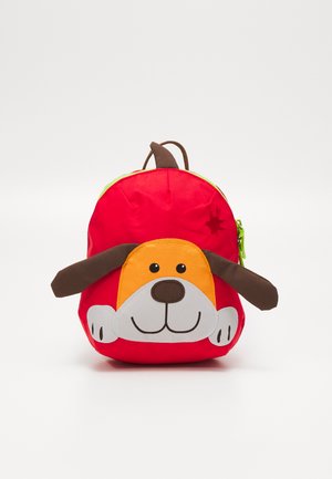 sigikid HUND UNISEX - Backpack - rot/braun