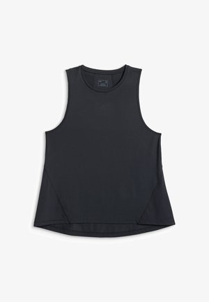4F, 4F TOP TRENINGOWY LOOSE SZYBKOSCHNĄCY DAMSKI - NIEBIESKI S - Débardeur - deep black