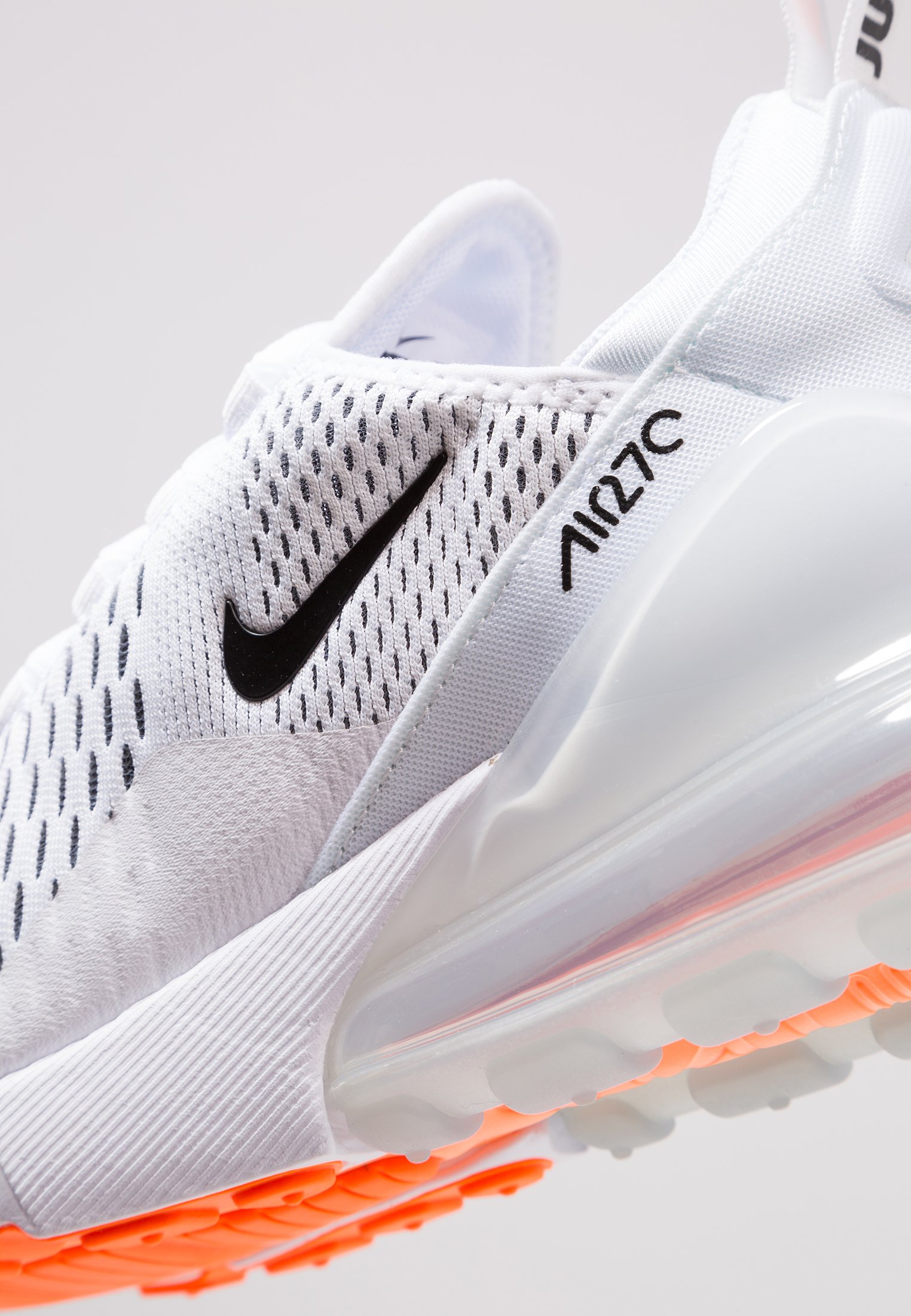 Nike Sportswear AIR MAX 270 - Sneaker low - white/black/total nike air max 270 weiß orange