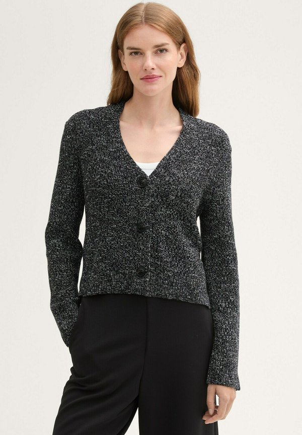 OPTIK - Strickjacke - salt and pepper