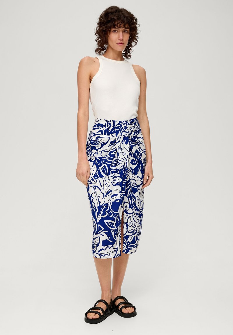 s.Oliver ROK VAN - A-lijn rok - ozeanblau