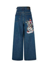 Ed Hardy NY CITY XTRA OVERSIZED  - Relaxed fit jeans - indigo
