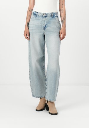 BONNIE TROUSER - Wide leg - light blue denim