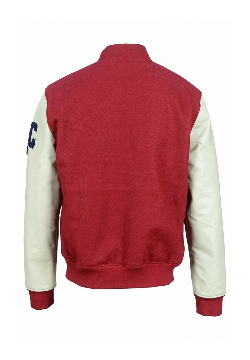 Veste Teddy Homme Style Bomber - Manches Cuir, Corps Polaire - Taille S - Occasion Très Bon état
