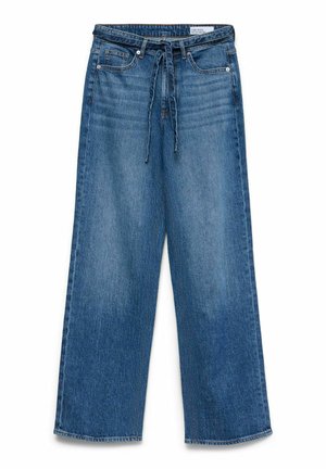 Vero Moda WEIT GESCHNITTEN VMTESSA HOHE TAILLE WEITER BEINSCHNITT JEANS - Jean droit - medium blue denim