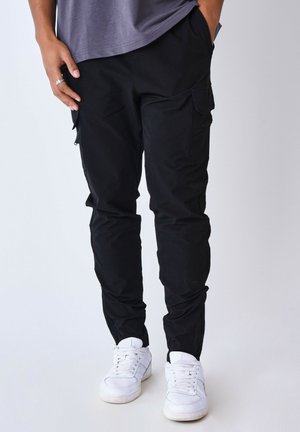 MULTI-POCHES TECHNIQUE - Pantalones cargo - noir