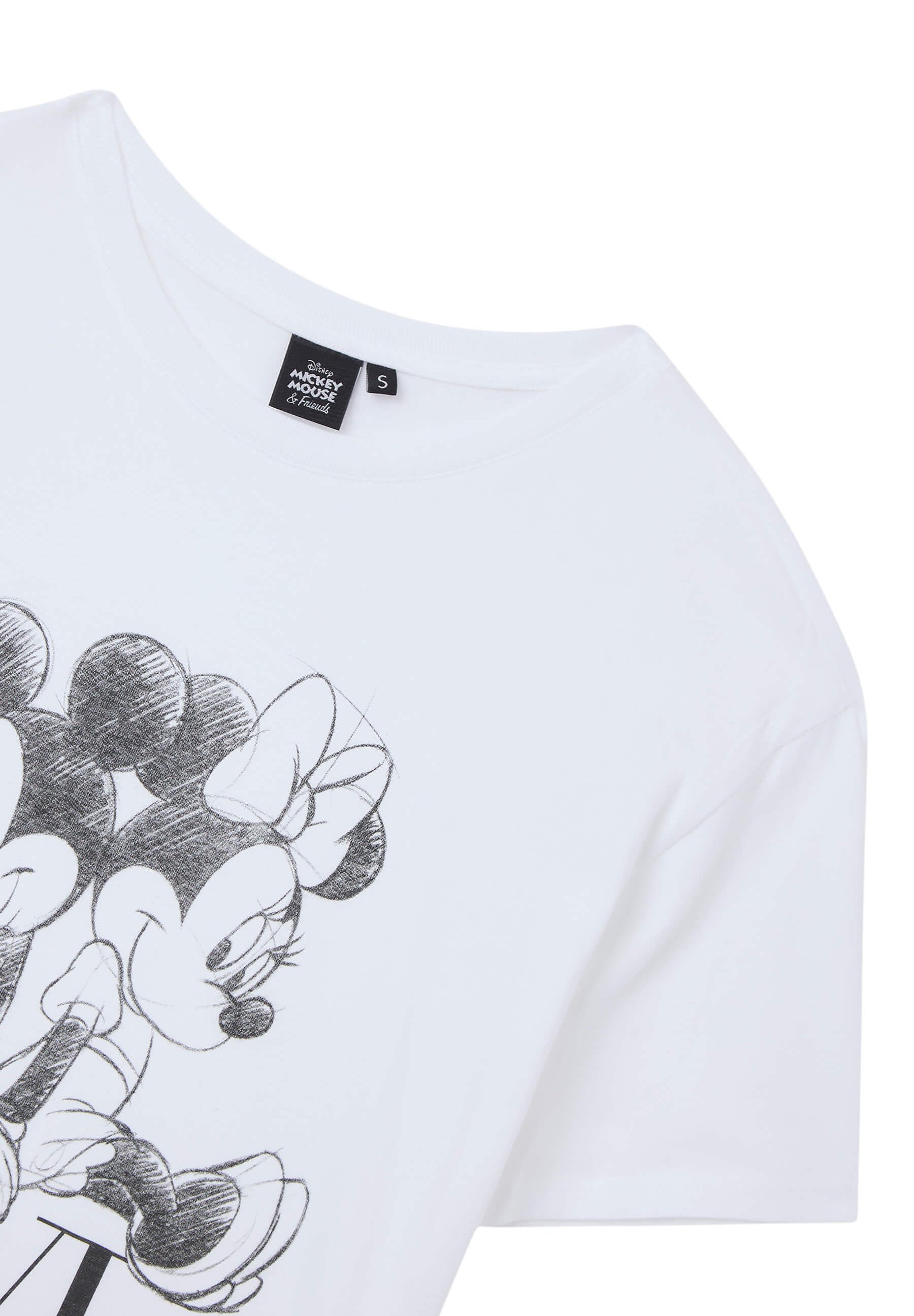 Pantalone Classico Da Donna Minnie Mouse - Minnie Faces - Bianco, Lavaggio A Mano