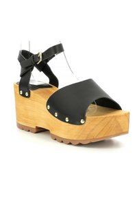 Kickers KICK WEDGE WISE - Sandali con zeppa - noir