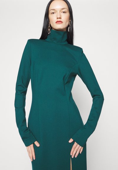 Sara Battaglia TURTLE NECK LONG DRESS - Φόρεμα από ζέρσεϊ - verde