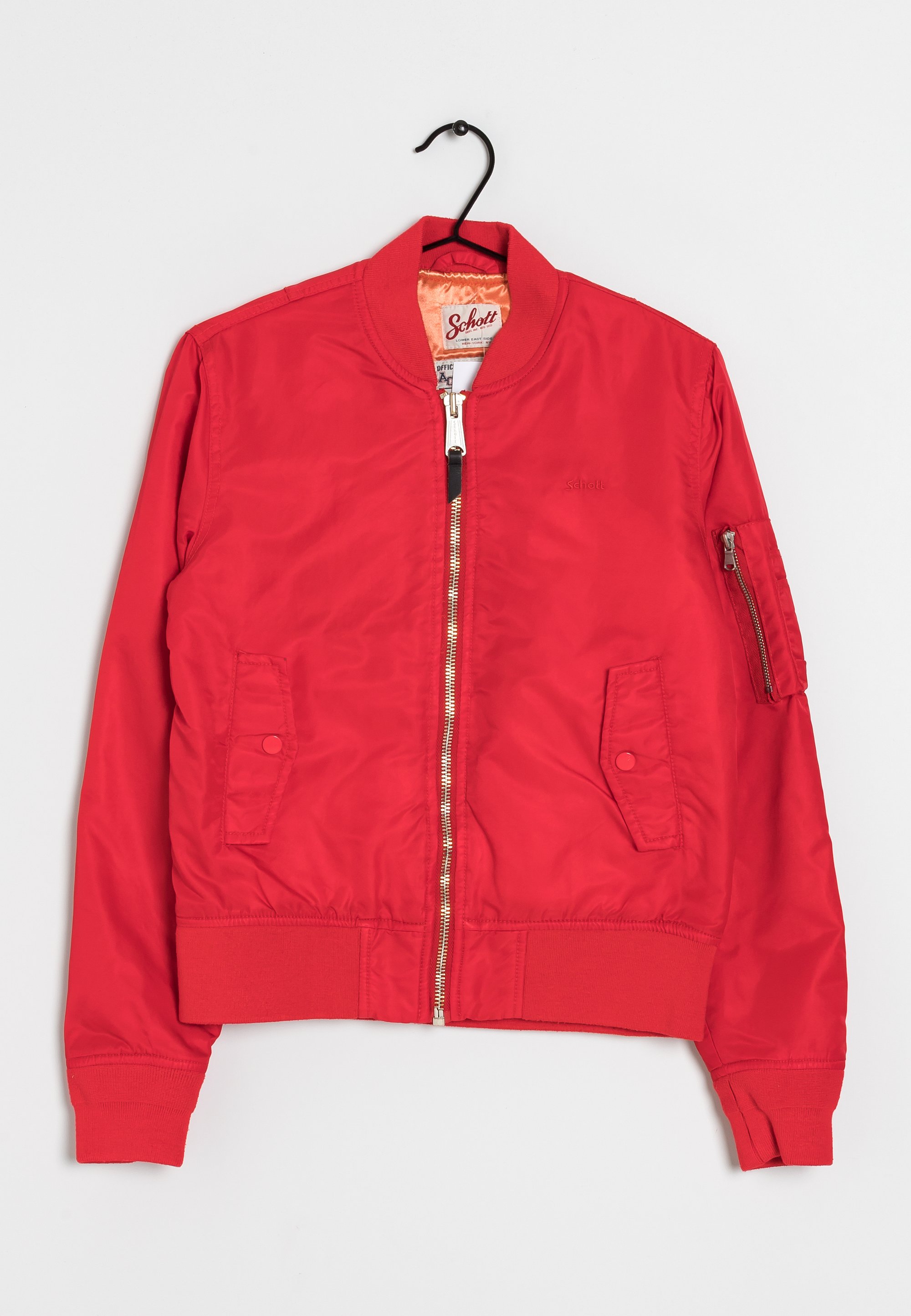 Schott Bomber Jacket red (Pre-owned) Zalando