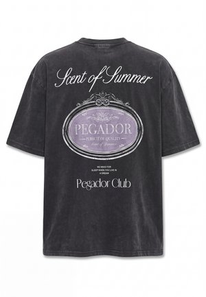Pegador, RAMON TEE - T-shirt print - vintage black/light lilac