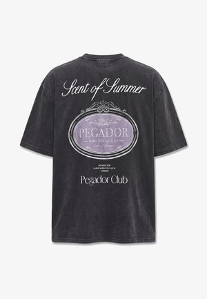Pegador, RAMON TEE - T-shirt print - vintage black/light lilac