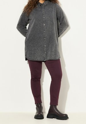 Button-down blouse - dark grey