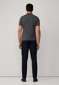 Hackett London SLIM FIT LOGO - Polokošeľa - dark grey marl