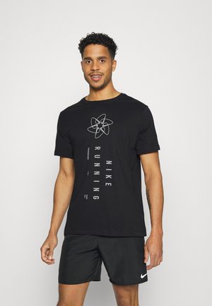 TEE RUN DIVISION - Print T-shirt - black