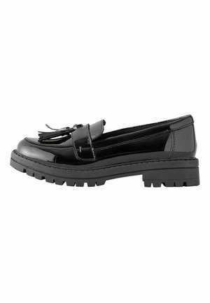 Next, WIDE FIT (G) FIT - SCHOOL CHUNKY TASSEL LOAFERS . - Loafers - black leather
