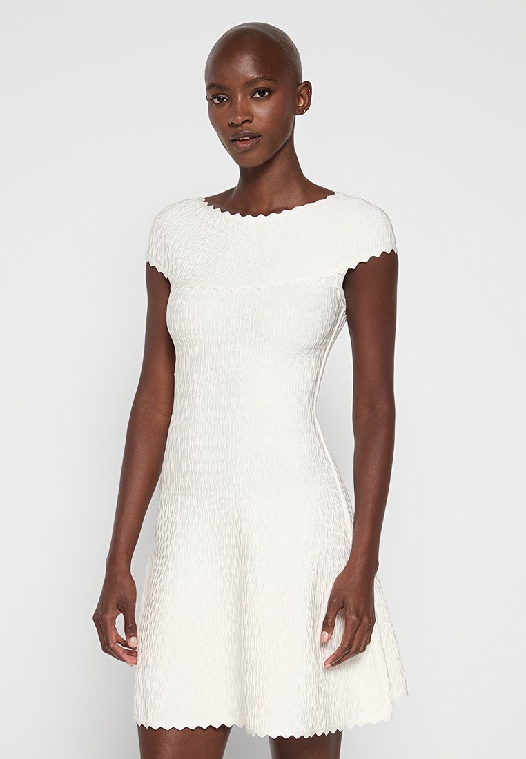 Hervé Léger Gebreide jurk wit Hervé Léger Gebreide jurk wit