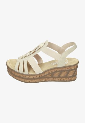 Rieker, Sandales compensées - beige