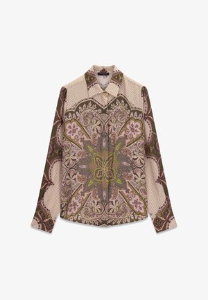 Guess, MARCIANO BEDRUCKTES HEMD - Bluza s gumbima - mehrfarbig grün
