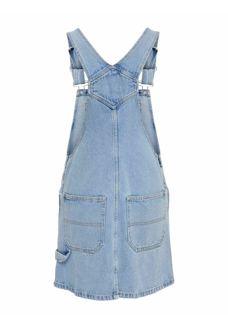 spense denim dress Pansy Scoop Neck Flounce Hem Maxi Dress Denim