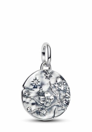 MÉDAILLON EN FLEUR DE CERISIER - Pendentif - silver-coloured