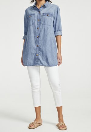 Hemdbluse - light-blue denim