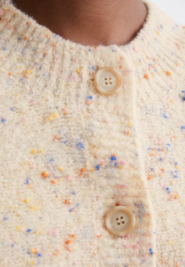 CREW NECK - Cardigan - chalky sand2