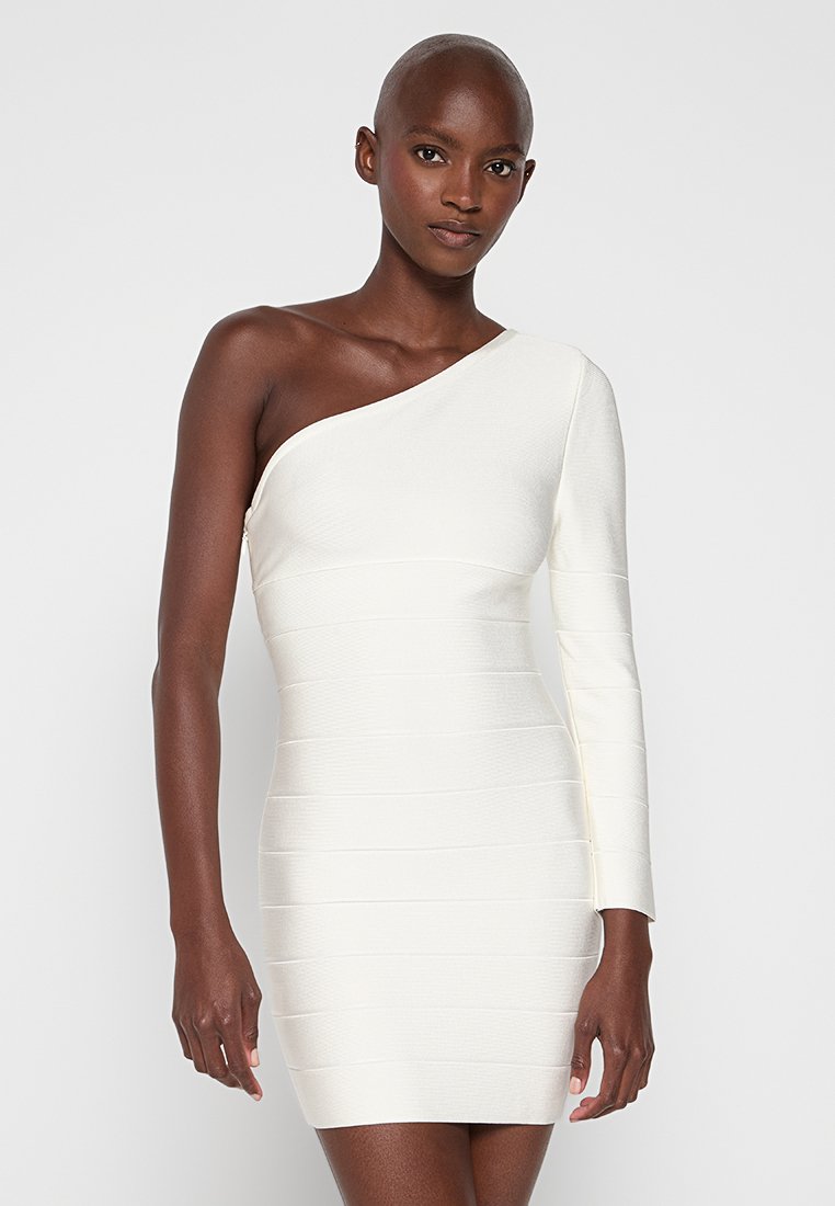 Hervé Léger Gebreide jurk wit