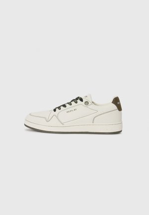 Replay SMASH CHOICE - Sneakers basse - off white/green