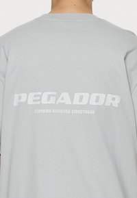 Pegador COLNE LOGO TEE - Triko s potiskem - washed pearl grey