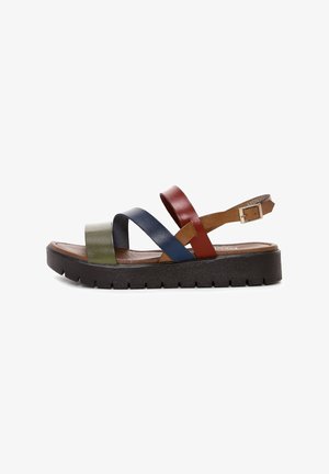 Sandali con plateau - multicolor