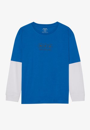 UNISEX - Long sleeved top - blue/white