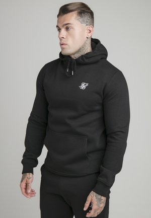 MUSCLE FIT OVERHEAD HOODY - Sweater - black
