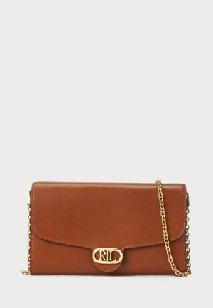Lauren Ralph Lauren LEATHER MEDIUM ADAIR CROSSBODY - Cross body bag - lauren tan