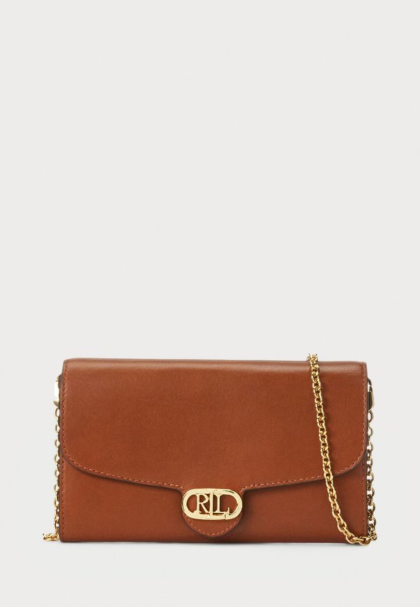 LEATHER MEDIUM ADAIR CROSSBODY - Cross body bag - lauren tan