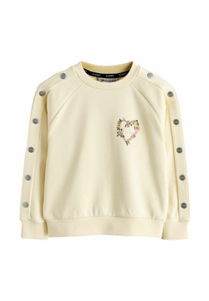 REGULAR FIT - CYGNI SIDE POPPERS - Sweatshirt - light yellow