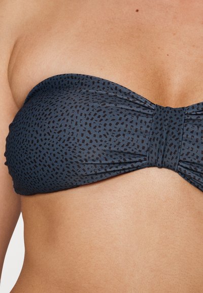 Filippa K PRINTED BANDEAU - Parte de cima de biquíni - blue