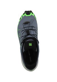 Salomon SPEEDCROSS 6 GTX - Trail hardloopschoenen - flint stone/green gecko/black