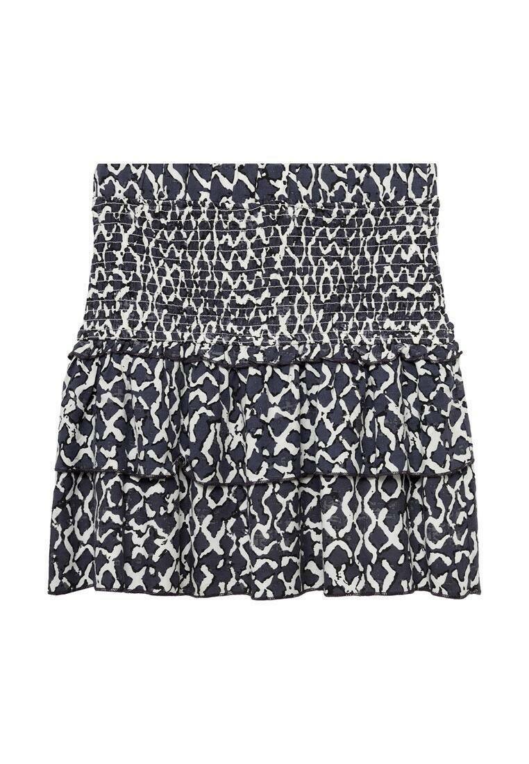 Mango Kids A-lijn rok antraciet Mango Kids A-lijn rok antraciet