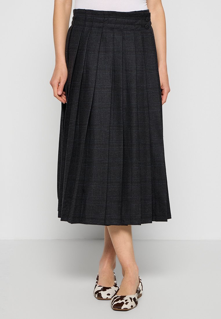 REMAIN Plooirok donkergrijs