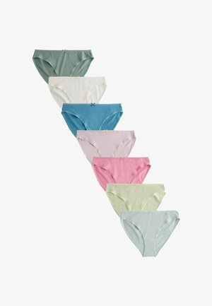 Next, HIGH LEG FIT - FULL BRIEF KNICKERS 7 PACK . - Trusser - green pink