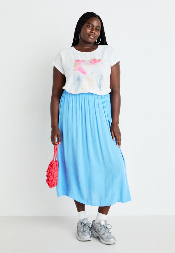 CARVIGGA LIFE MIX TEE - Print T-shirt - cloud dancer3